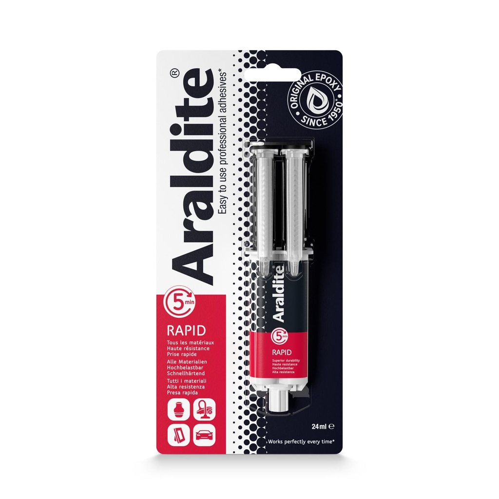ARALDITE RAPID - box da 6 bi-tubi da 15ml